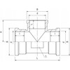 Perfexim Trójnik redukcyjny mosiądz WZW 1'' x 3/4'' wzmocniony PHA-314 G1xG3/4xG1 WZW PN16 [10/50]