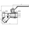 Perfexim WW DN25 rutulinis vožtuvas su sunkiųjų filtrų PHA-006 G1 WW PN30 DN25 (01-006-0250-000)