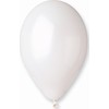 Gemar Baltos spalvos metalo balionai, GM120, 33 cm, 50 vnt.
