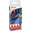 Permanentinis žymeklis e-300 EDDING, 1,5-3 mm, 4 vnt., įvairių spalvų