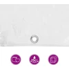 Skaidrus brezentas su ąselėmis 5x12 m PVC