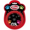 PET NOVA DENTAL raudonas spygliuotas žiedas 12.5cm 3vnt