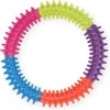 PET NOVA DENTAL spalvotas spygliuotas minkštas žiedas 12.5cm 2vnt