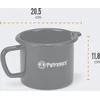 Emaliuotas pieno puodas Petromax 1.4 L