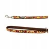 Pets Collection Šuns pavadėlis, rudens raštas, reguliuojamas, juostinis, 16 mm / 220 cm rudas