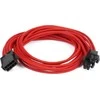 PHANTEKS 8-Pin EPS12V Extension 50cm – sleeved raudonos spalvos