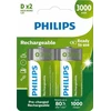 Philips D tipo įkraunamos baterijos 3000 mAh 2 vnt.