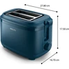 Skrudintuvas Philips 3000 Serija, HD2511/70, 8 nustatymai, 2 angos, bandelių šildymas