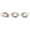 Philips Hue Baltas Amb. Adore Einbausp rund sidabrinis 3x350lm DS
