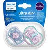 Philips AVENT ultra air SCF085/61 čiulptukas, klasikinis kūdikio čiulptukas, ortodontinis, silikoninis, berniukams/mergaitėms, atsparus įsiskverbimui