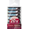 Baterija Philips Power Alkaline AAA 20 lizdinių plokštelių