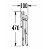 Hailo Folding step bench StepFix / steel / 2 steps / juodas
