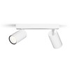 Taškinis LED šviestuvas PHILIPS IDRIS, IP44, 2xGU10, max 2x5W, baltos sp., 8,3x24x12cm