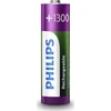 Philips įkraunama baterija R6B4A130/10, Įkraunama baterija, Nikelio-metalo hidrido (NiMH), 1,2 V, 1300 mAh, 2 metai, 78 g