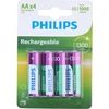 Philips įkraunama baterija R6B4A130/10, Įkraunama baterija, Nikelio-metalo hidrido (NiMH), 1,2 V, 1300 mAh, 2 metai, 78 g