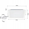 Philips Įleidžiamas šviestuvas Ledinaire DN065B G4 12W 1200lm 4000K LED12/840 12W 220-240V L150 SQ