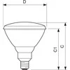 Philips infraraudonųjų spindulių lempa PAR38 IR 100W E27 230V CL