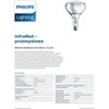 Philips Infrared lamp BR125 IR 250W E27 230-250V CL (57523423)