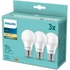 Philips LEMPUTĖ LED 10W E27 A60 827 1055LM FR 3VNT