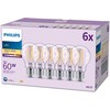 Philips LED klasikinė lempa 60W E27 šiltai balta 806lm matinė 6 vnt. pakuotėje