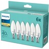 Philips LED lemputė E14, 4 žvakių pakuotė, 40 W, 2700 K
