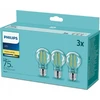 „Philips“ LED lempos E27, 3 vnt., 75 W, 2700 K, su gijomis