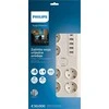 Sumuštinių keptuvas Philips Apsauga nuo viršįtampių SPN7060WA/58, 6 lizdai, 2 m maitinimo laidas, 1 x C tipo prievadas, maks. 15 W išvestis, 4 x A tipo jungtys, maks. 20 W išėjimas, 900 džaulių apsauga nuo viršįtampių