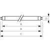 Philips Master TL-D Food linear T8 G13 18W 740lm 3800K liuminescencinė lempa (871150070621840)