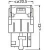 Philips Osram LED Premium New W21W Raudona EPACK
