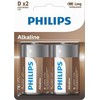 Philips PHILIPS batteri tech alkaline D 2-pak - 2110058