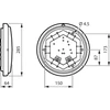 Lubinis šviestuvas Lubinė lempa Philips Plafoniera LED 19W WL070V LED17S/830 PSU MDU II WH 1700lm 3000K su judesio jutikliu 911401826782