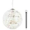 „Sirius Home Sweet Christmas Ball“, Šviečiama dekoracijos figūrėlė, Permatomas, Stiklas, 8 lemputės, LED, Baterija