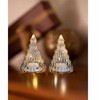 Kalėdinė dekoracija Philips Sirius Home Wave medžiai 2 vnt. rinkinys, šviesos dekoracijos figūra, permatoma, kalėdinė eglutė, 3 lemputės, LED, švelniai balta
