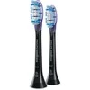 2 dalių šepetėlių galvučių pakuotė Philips Sonicare Premium Gum Care HX9052/88, juodos spalvos