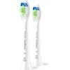 2 dalių šepetėlių galvučių pakuotė Philips Sonicare Optimal White, Baltos spalvos HX6062/87