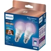 „Philips Wiz“ 8,5 W (60 W) A60 E27 RGB 2 vnt. lemputė