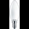LED lemputė Philips B35, 4.3W, E14, 2700K, 470lm, matinė