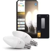 „Philips Hue“ E14 3,7 W „Balta Light“ (2700 K) B39 žvakinė lemputė, 2 vnt. pakuotėje