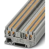 Phoenix Contact PT 2.5-QUATTRO DIN bėgelio rinklė 2,5mm² Push-in, pilka