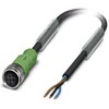Phoenix Contact Prijungimo kabelis 3 m su tiesiu lizdu moteriškas jungtis-SAC-3P-3,0-PUR/M12FS 1694499