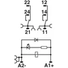 Phoenix Contact Relės modulis 2P 1A 24V DC RIF-1-RPT-LDP- 24DC / 2X21MS (2905291)