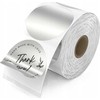 Phomemo Papier Naklejki 140x Etykieta Okrągła Srebrna Phomemo M110 M120 M200 M221 / XY5050-140LS
