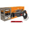 Akumuliatorinis tiesinis pjūklas Worx WX516.9; 20 V (be akumuliatoriaus ir pakrovėjo)