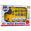 Lean Toys Muzikinis Žaislas Vaikams Pianinas Autobusas 23x18x6 cm