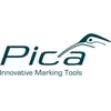PICA Rinkinys 4 markerów permanentnych precyzyjnych kolory: juoda, raudona, mėlyna, balta