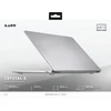 PICOM LAUT Slim Crystal-X - apsauginis dėklas, skirtas Macbook Air 13" M2 2022/M3 2024 (kristalas)