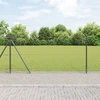 Šešiakampė tvora su betono pagrindu 10 x 0,8 m Pilka Tinklelis