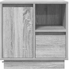 Šalia lovos spintelė su stalčių 2 pcs Pilka 50 x 34,5 x 50 cm