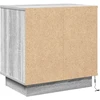 Šalia lovos spintelė su stalčių 2 pcs Pilka 50 x 34,5 x 50 cm