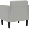 Fotelis Sofa-kėdė su porankiais, debesų pilka, 53 cm, audinys